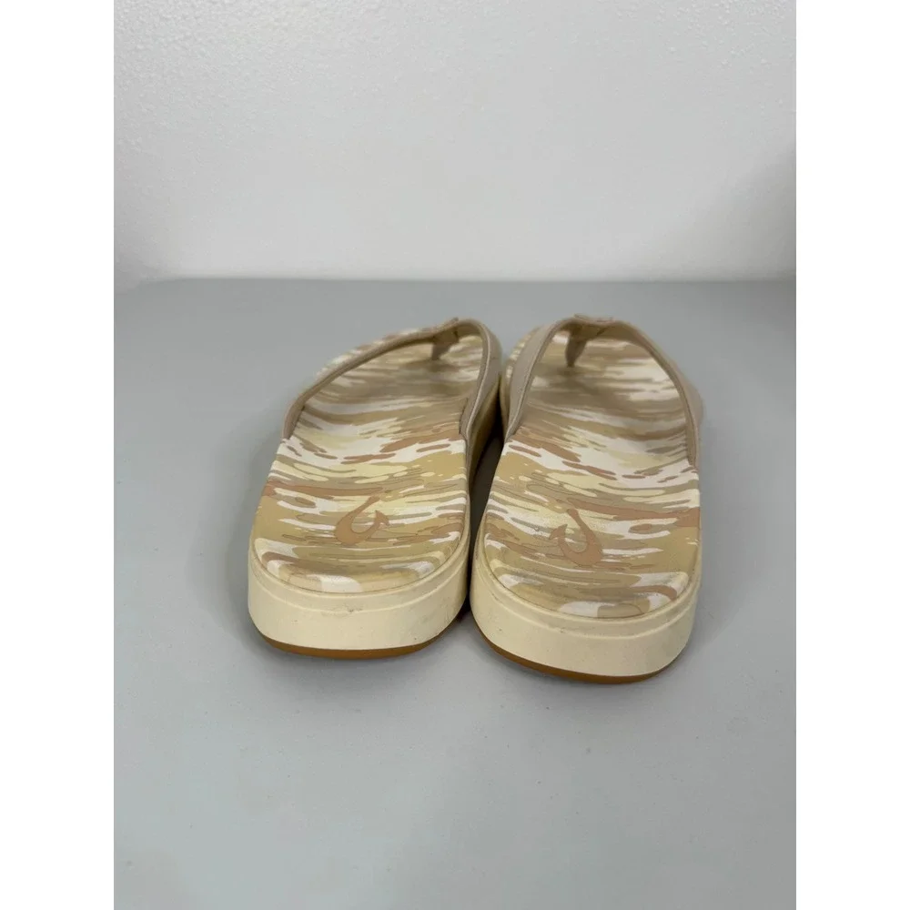 Olukai Nu'a Pi'o Flip Flop‎ Sandals in Tapa Wai Camo Size 7